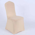 Custom-Made White Fabric Wedding Hotel Chair Cover Simple One-Piece Thickened Elastic Stool Banquet Suitable Packaged in Cartons
