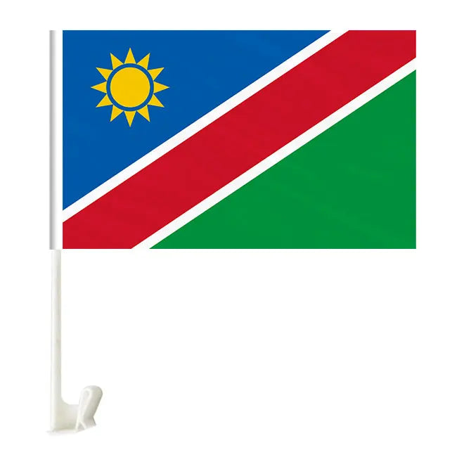 Factory Customized Double Sided Polyester Namibia Car Window Flag Wholesale