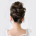 Messy Bun Curly Chignon Ponytail Hairpiece with Elastic Rubber Band Synthetic Hair Extensions OMBRE Color