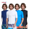 Custom Short Sleeve Quick Dry Rashguard Mma Bjj Uv Upf 50+ Men Compression Shirts Surfing Shirt Rash Guard for Men