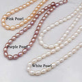 Drop 100% 3A Natural Freshwater Pearl Strand Rice Shape Beads Pearl String for Jewelry Making DIY Bracelet
