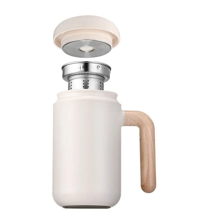 New Product Ideas 2025 Wholesale Stainless Steel Water Bottle Thermos Gift Coffee Travel Mugs Cup Tumbler with Tea Long Infuser