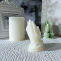 D-8141 Palms Together Candle Mold Hands Folded Prayer Silicone Mold Scented Candle Making Supplies Plaster Ornament Wax Mould