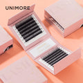 Unimore Natural 0.03 0.05 0.07 0.15 Grafted Volume Look Eyelashes Cosplay Natural Soft Curling Wet Eyelash Extension