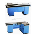 RH-CE003 2600*1150*950mm Checkout Counter for Supermarket   Checkout Counter With Conveyor Belt