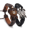 Fashion Jewelry Bracelets Handmade Braid Couple Bracelet Leather Hand Jewelry Cute Oceanic Turtle Bracelets Gifts for Women