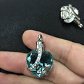 Bigger Ash Room Cremation Jewelry Ash Urn Necklace Pendant Crystal Heart Urn Stainless Steel Birthstone Keepsake Memory Ash Urn