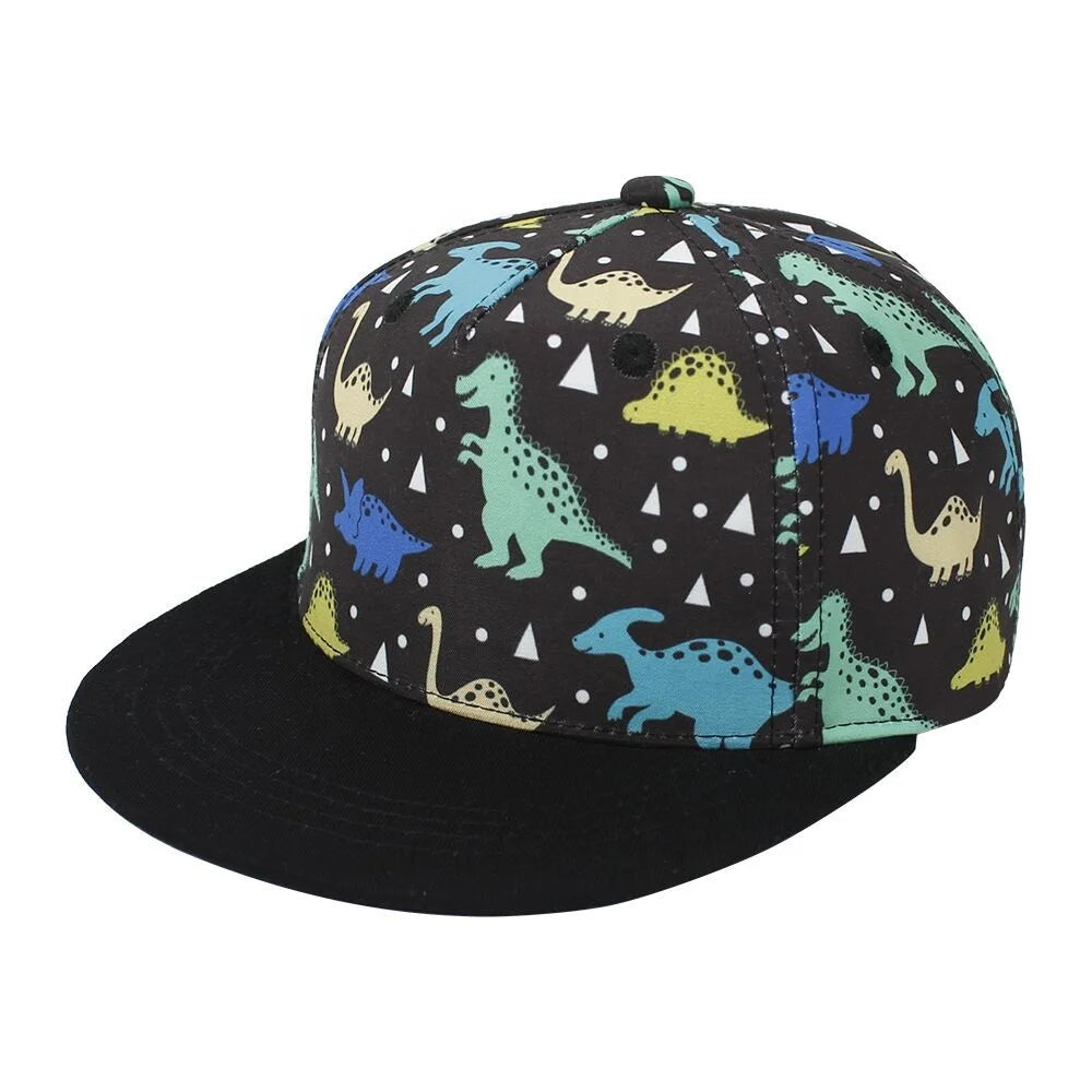 Summer Toddler Baseball Hat Novelty Boy Girl Trucker Hat Flat Brim Kid Baseball Cap 6M-8Y