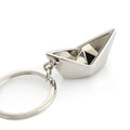 Creative Metal 3D Mini Boat Keychain  Cargo Ship Keyring Cruise Ship Shape Key Chain Ship Model Pendant for Gifts