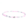Handmade Adjustable 4MM Women Real Jade Rose Quartz Crystal White Howlite Natural Stone Gemstone Bead Bracelet