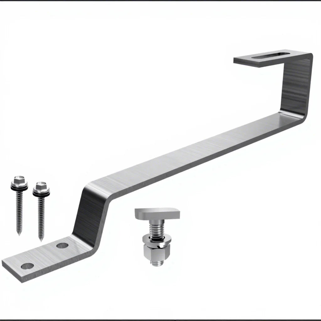 Stainless Steel L Feet for Solar Panel Roof Mounting Home Rooftop Solar Accessory Installation