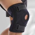 Knee Sleeve Double Spring Stays Rubber Pad Compression Adjustable Knee Support Brace for Playing Basketball Running Plus Size