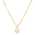 Hainon S925 Sterling Silver Pearl Temperament Versatile Pendant Necklace Ladies Fashion Decorative Jewelry