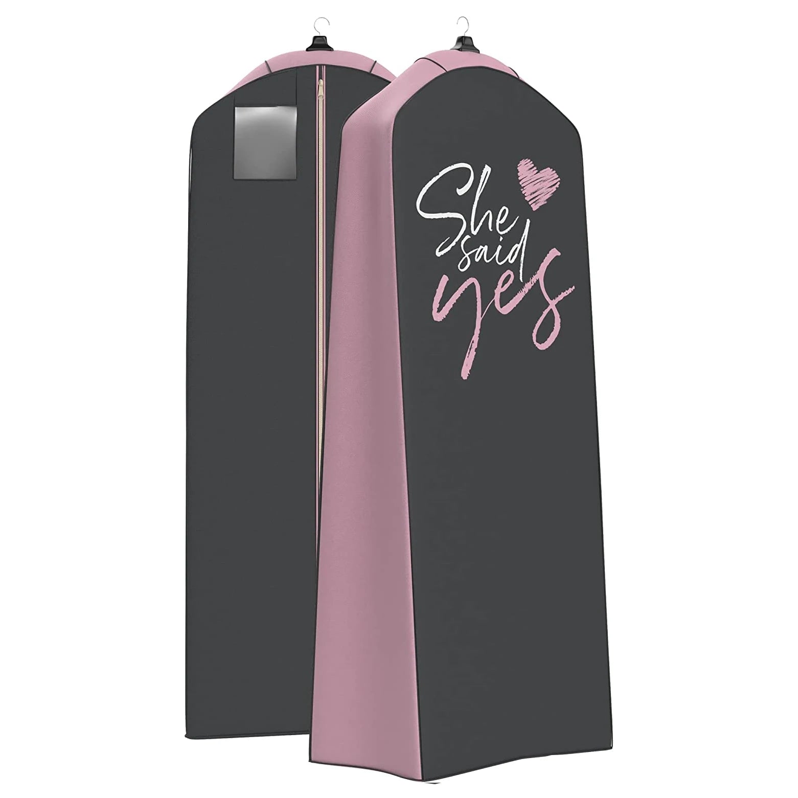 White Black Pink Custom Printed Wholesale Non Woven Wedding Dress Bag Cover Bag With Printed  Logo