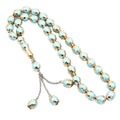 Easytown Muslim Rosary Imprinted With Islamic Architectural Pattern TASBIH Large Muslim Beads Jewelry Popular Beads Bracelets