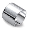 Wide Chunky Adjustable Silver Plated Rings Open Ring for Women Men Korean Jewelry