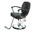 Kisen Modern Barber Chair Black Styling PU Leather Synthetic Leather  for Salon Furniture Barbershop