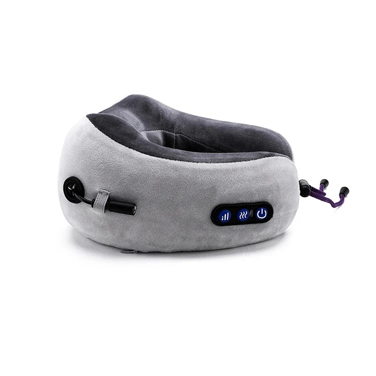 Vibration Kneading Car Seat Back Support Pillow for Body Massage and Neck Relief