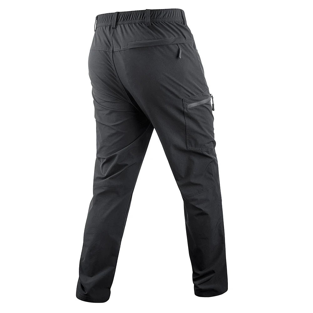 Men's 4 Way Stretch Cargo Hiking Golf Pants Quick Dry Tactical Pants With Elastic Waist & Zipper Pockets Golf Joggers for Men