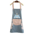 Women's 2025 New Model Kitchen Household Bib Waterproof Oil-Proof Cotton Hand Wiping Apron No-Wash Waist Workwear Catering Chefs