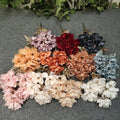 Wholesale Cheap Artificial Flowers Silk Peony 9 Head Bouquet Wedding Stage Flower Decoration