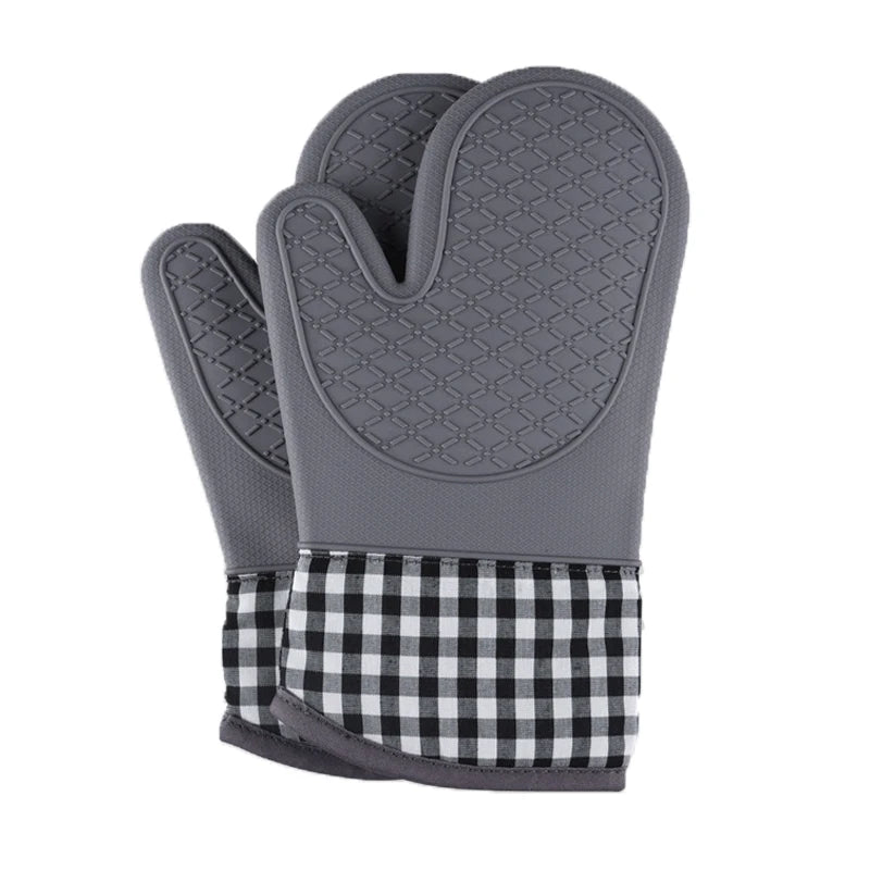 HYRI Popular Kitchen Silicone Baking Mitts BBQ High Quality Household Heat Resistance Oven Glove
