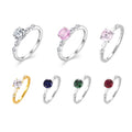 QX Wholesale Custom OEM Fine Luxury Jewelry 18K Gold Plated 925 Sterling Silver Cubic Zirconia Engagement Wedding Women Rings