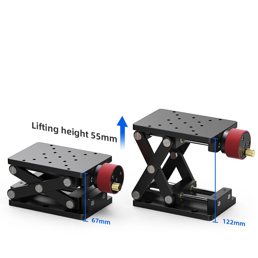 High Precise Manual Lift Z-axis Scissor Manual Lab Jack Elevator Optical Sliding Lift Platform