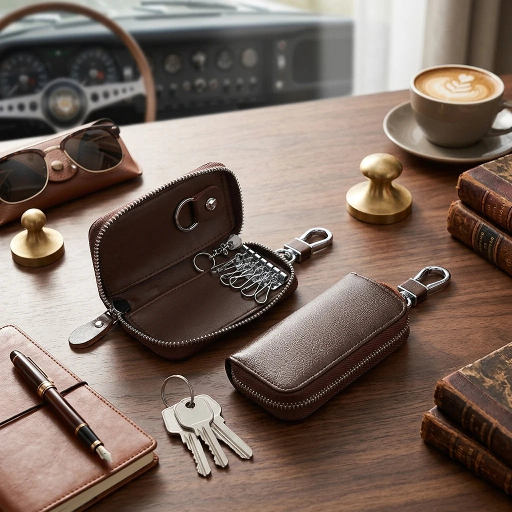 Factory Wholesale Car Genuine Leather Key Holder Ladies Key Holders for Men