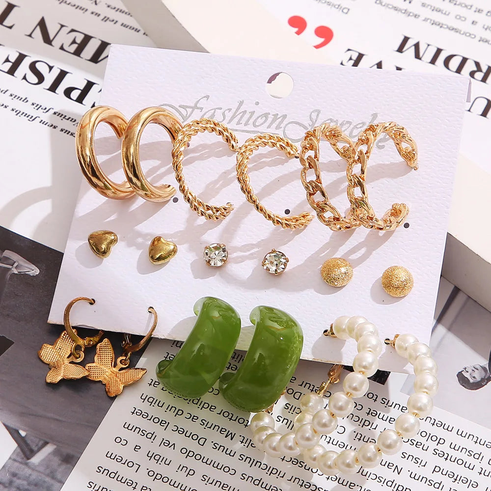 Wholesale Fashion Set of Earings Studs Set Women