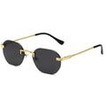 New Metal Frameless Sunglasses Men and Women Street Trendy Frameless Sunglassesfashionable Gradient Metal  Sunglasses