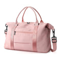 Best Large Capacity 40L pink Women's Dress Garment Weekender Duffel Bags for Travel With Pockets Luggage Trolley Sleeve