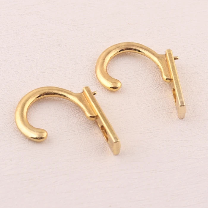 Factory Wholesale Small Gold Color Metal Wall Mounted Coat Hanger Hook