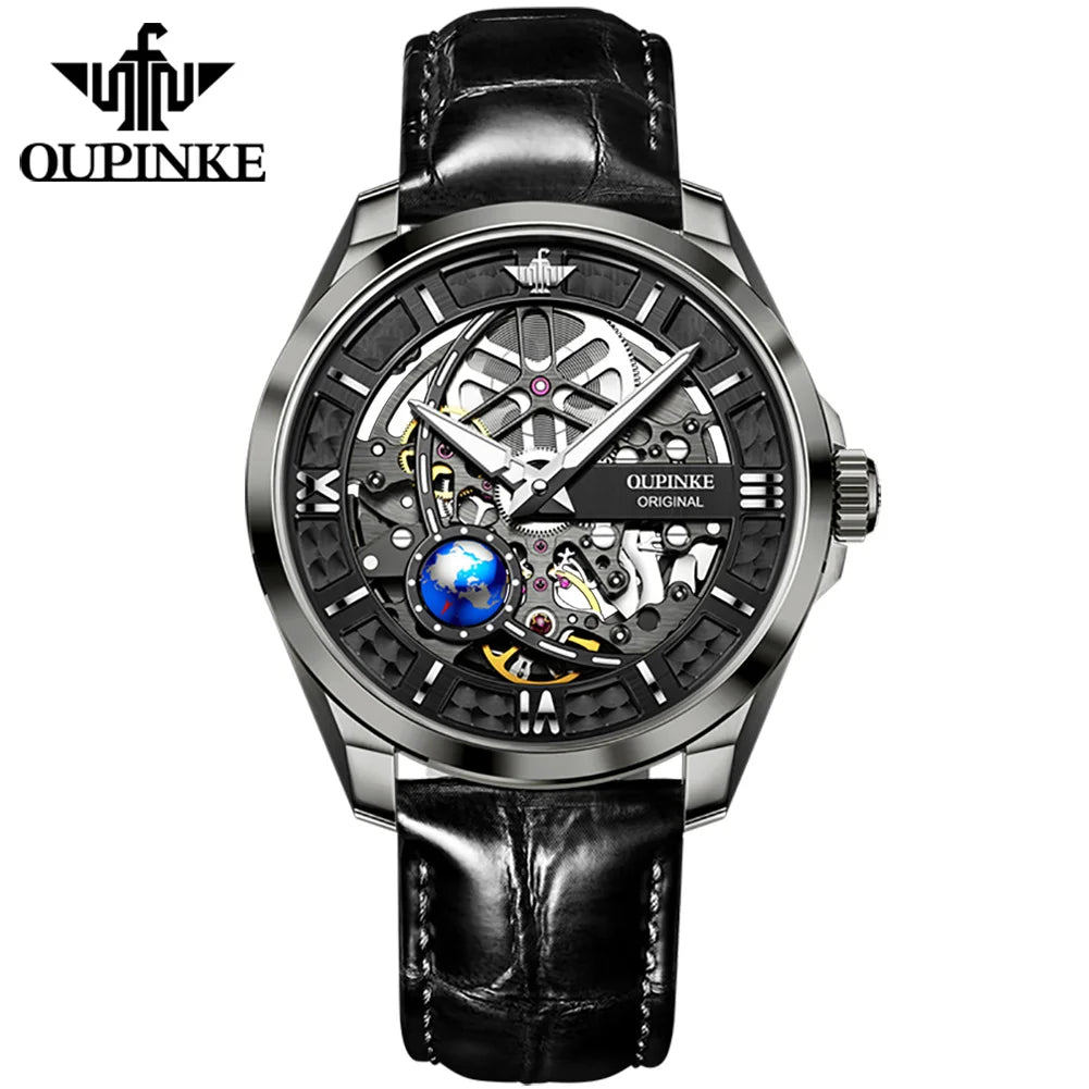 Oupinke 3268  Automatic Mechanical Fashion Movement Watch Waterproof Casual Sport  Luxury Men Classic Business Men Wristwatch