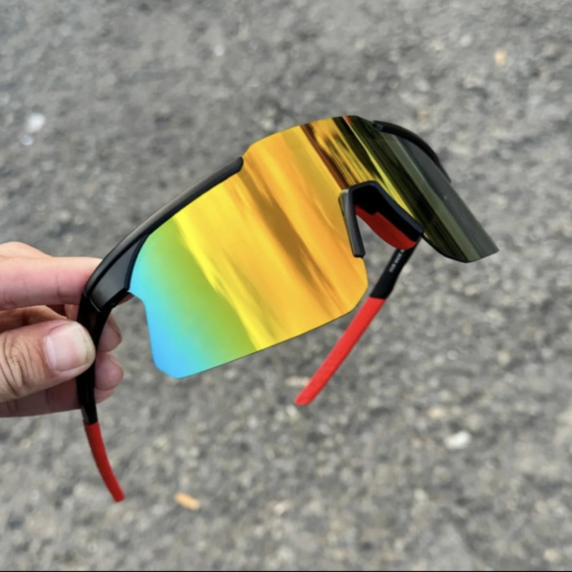 ShanHai Hot selling high-quality reflective outdoor cycling road cycling sports night riding sunglasses sunglasses