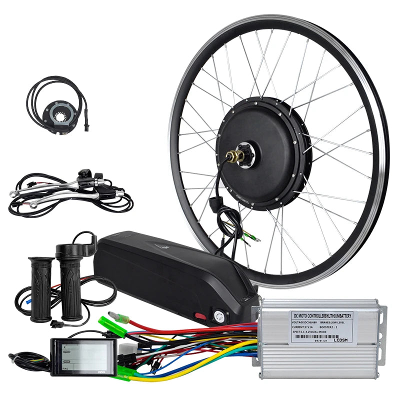 EU Stock Bldc Motor E Cycle Conversion Kit 500W Rear Electric Bicycle Kit 48V 1000W Electric Bike Kit With Battery Optional