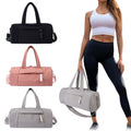Luggage Bag Multi-pocket Waterproof Durable Handle Travel Bag Gym Sports Bag Gray Daily Exercise Use