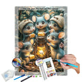 N-2200 Custom 30x40cm Diamond Art Painting Set Round/Square Drills for Animal Subject-Rat Diamond Painting