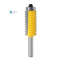 L-N222 8mm Shank Finger Joint Glue Milling Cutter Raised Panel V Joint Router Bits for Wood Tenon Woodwork Cone Tenoning Bit
