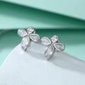 Cubic Zirconia Stud Earring 925 Sterling Silver Studs Earrings for Women