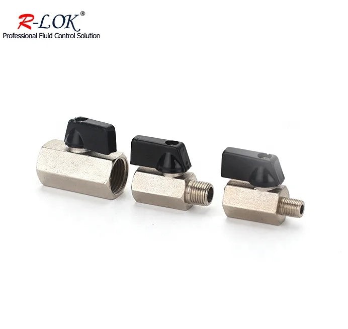 Low Price China Supplier Mini Brass Ball Valve Mini Float Valve air Mini Ball Valve 1/4  1/8 Male Female for air