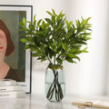 Best Selling Artificial Ruscus Aculeatus Leaves Plant Real Touch Lemon Leaf Branches for Wedding Home Party Table Decoration