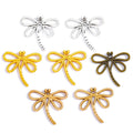 Alloy Charms Dragonfly Antique Silver Color Pendant DIY Jewelry Making Necklace Earring Findings 30*27mm D215