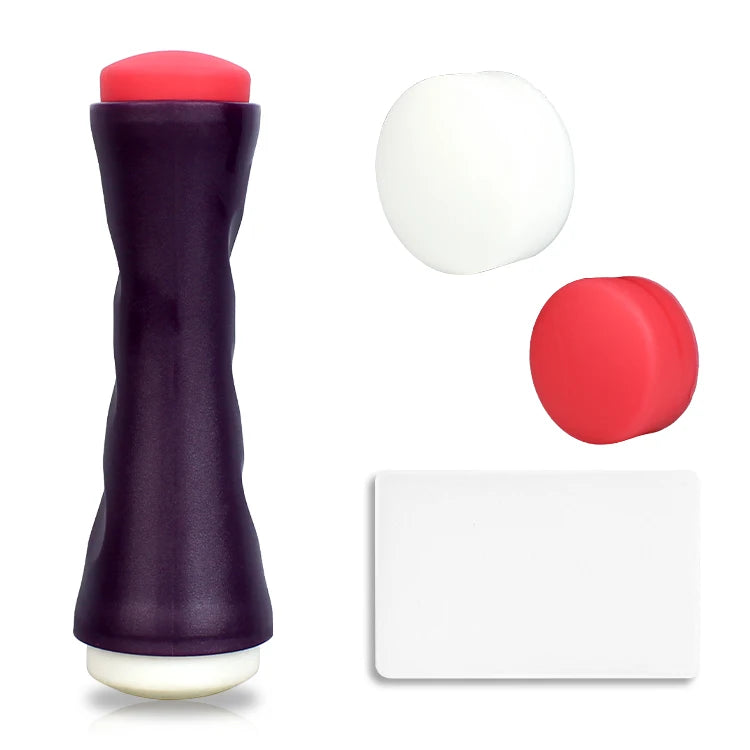 Nail Supplies Image Transfer Nail Art Stamper Double Ended Silicone Nail Stamper