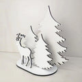 RubySub MDF Wooden Christmas Tree Plaque Blank for Sublimation Decorative Christmas Tree