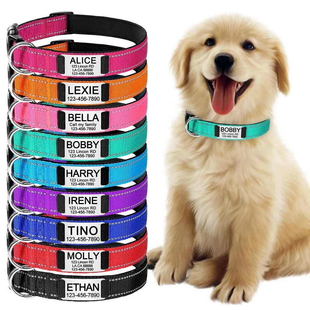Adjustable Luxury Solid Pattern Nylon Dog Collar Modern Pet Supplies Accessories for Small Medium-Sized Dogs Cats Ribbon