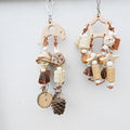 Eco-Friendly Natural  Parrot Bird Toys Wooden Fruit String Pine Cone Corn Cob Cork Teething Supplies for Bird Cages
