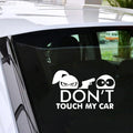 Don't Touch My Car Stickers Funny Pattern Truck Motorcycle Removable Decal Vinyl Sticker Gift Die Cut Decals Latop Window Glass
