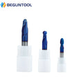 BEGUNTOOL HRC65 AlTin Coated Carbide Ball Nose End Mill CNC Milling Cutter for Steel ODM OEM 4mm