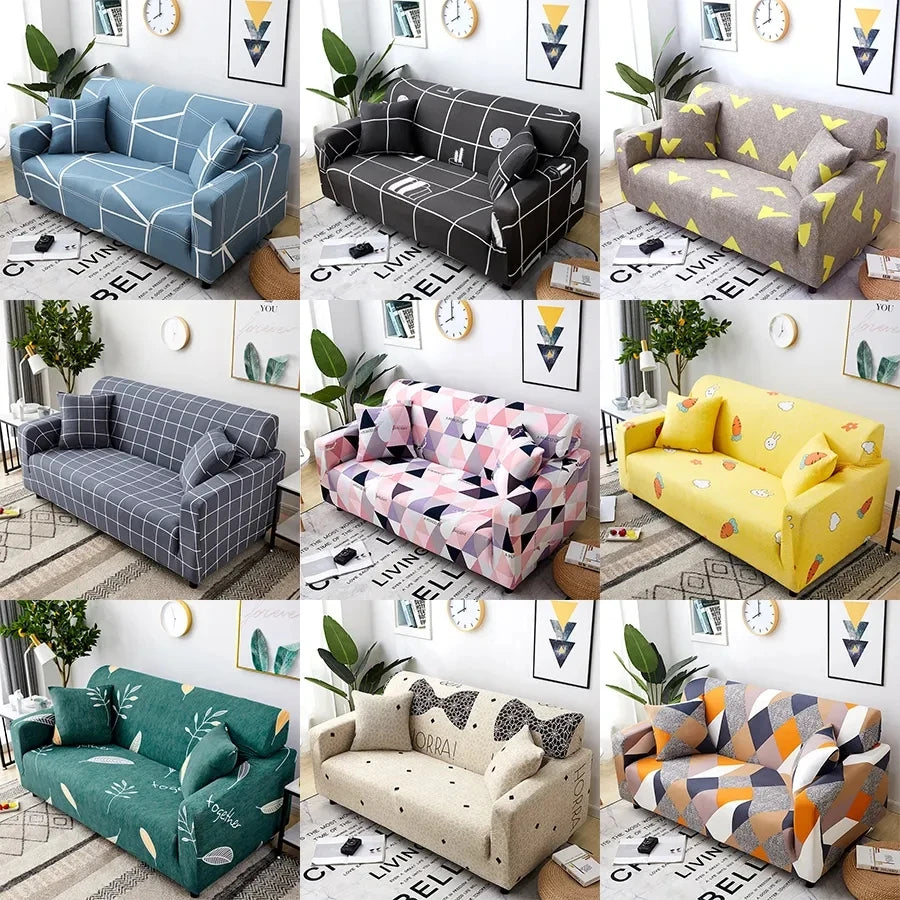 Factory Wholesale Printed Tropical Plant Leaves Embossed Geometric Stitching Sofa Cover